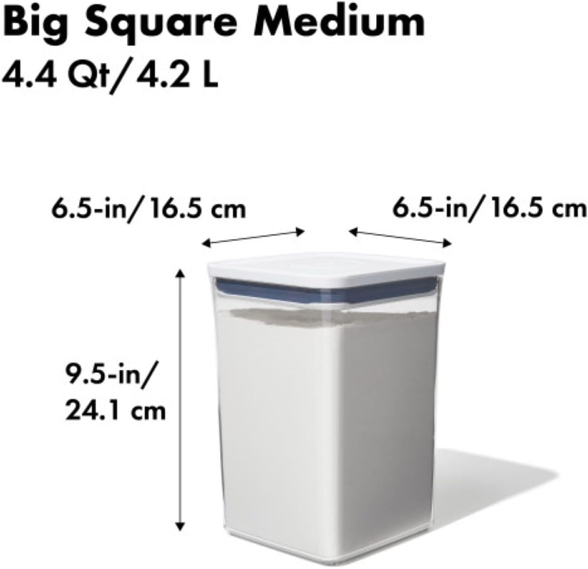 Pop Container - 4.4 Qt/, Airtight Food Storage Containers, 142 Fl Oz - Image 2