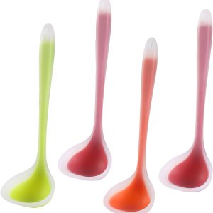 Silicone Small Silicone Ladles, Mini Gravy Ladles, Heat-resistant Sauce ladles for serving or cooking,