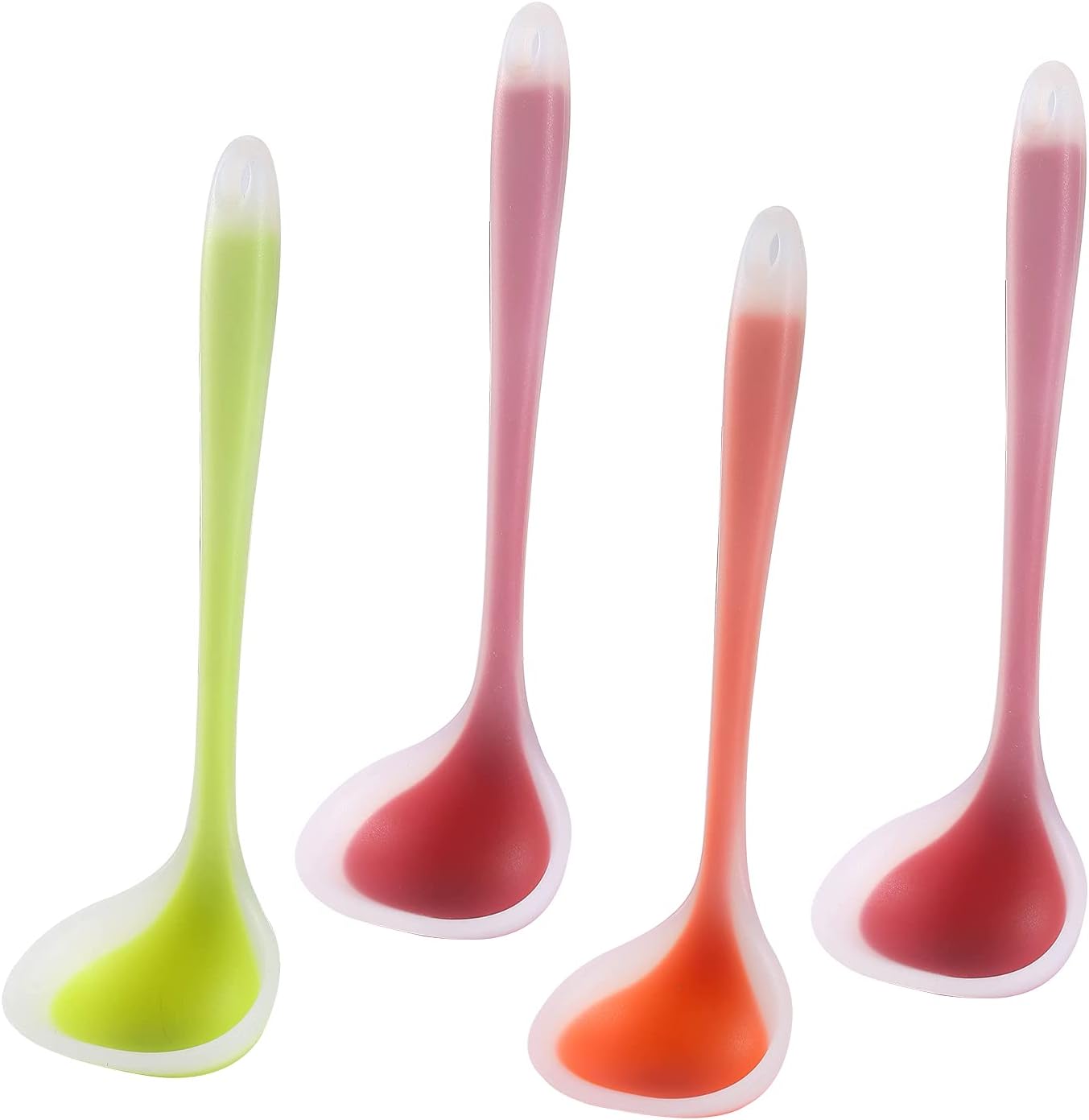 Silicone Small Silicone Ladles, Mini Gravy Ladles, Heat-resistant Sauce ladles for serving or cooking,