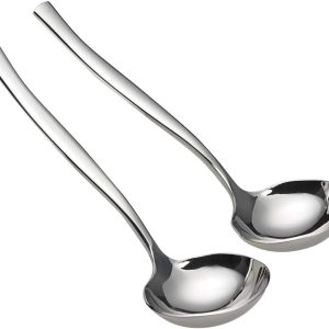 2-Piece Stainless Steel Gravy Soup Spoon, Gravy Ladle Soup, Small Ladle