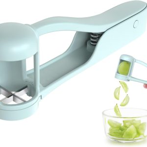 Grape Cutter for Toddlers, Grape Slicer for Baby, Grape Tomato Cherry Strawberry Cutter Tools Into 4 Pieces for Vegetable Fruit Salad, Stainless Steel Quarter Grape Slicer Kitchen Gadget