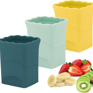 3Pcs Strawberry Slicer Cup：Fruit Slicer Cup for Strawberry Egg Banana Mushroom Cucumber Kiwi and Veggie Salad Speed Cutter the Kitchen Portable Slicing Tool (3Pcs)