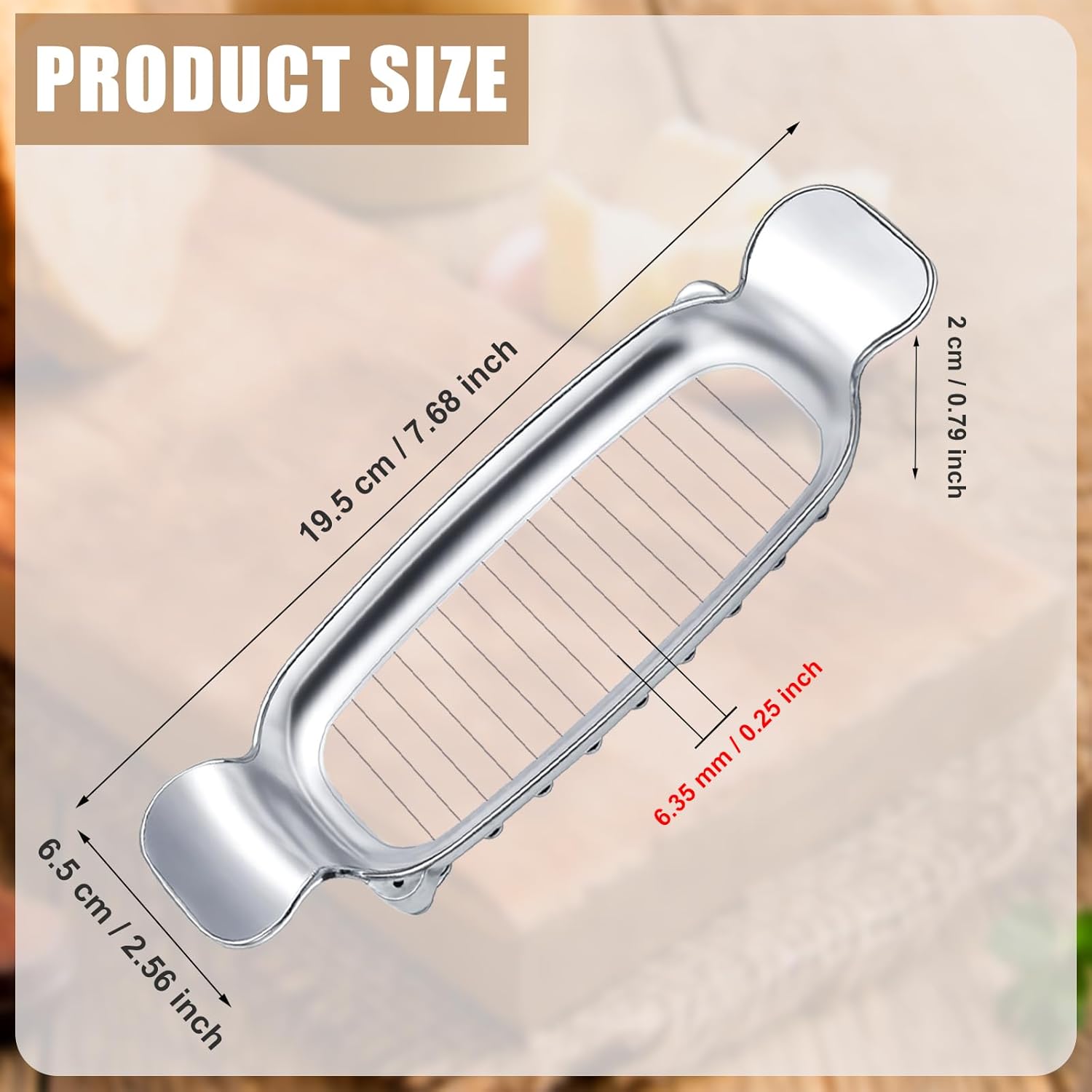 Stainless Steel Cheese Cutter and Butter Slicer - Multifunctional Kitchen Food Tool for Block Cheeses and Butter - Image 2