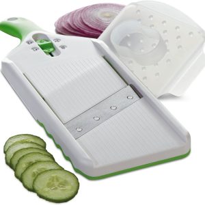 Slicer, Green – Adjustable Thickness, Perfect for Vegetables, Fruits, and More